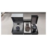 (3) Assorted Men's Watches