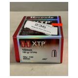 (100) Hornady 10mm 180 Gr. XTP Bullets