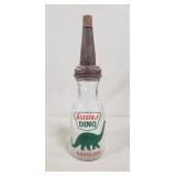(1) 'Sinclair Dino' Gasoline Oil Bottle w/ Metal