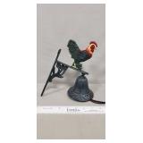 (1) Cast Iron Wall Mount Decorative Chicken Bell