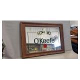 (1) Framed Mirrored 'Canadian O'Keefe' Beer
