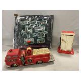 Vintage Japan B.O. Fire Truck (Missing Parts),