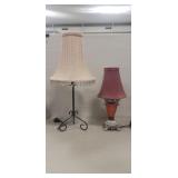 (2) Accent Table Lamps (13' & 19' Tall)