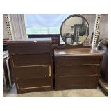 (2) Piece Waterfall Bedroom Set