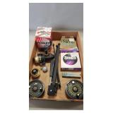 Tray Lot Of Assorted Fishing Reels & More