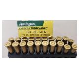 (17) Rounds 30-30 Win Ammo & (3) EMPTY Brass