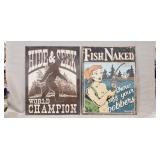 (2) Metal Signs (12.5'ï¿½16')