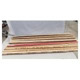 (25) Vintage Yardsticks