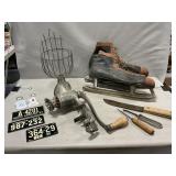 Vintage Cage Fruit Picker, Size 12 Ice Skates,