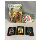 (3) Atari Game Cartridges, Vintage S & H Green