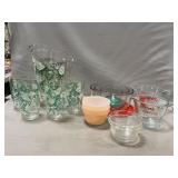 Taylor, Smith & Taylor Clover Pitcher Set, Pyrex