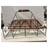 Vintage Metal Milk Bottle Carrier, Model Train