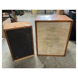 (2) Vintage Wooden Cased Speakers