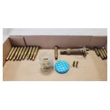 Tray Lot Of Assorted Ammo & Empty Brass