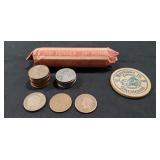 (3) Indian Head One Cent Coins (1862, 1884 &