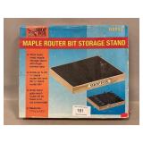 New Shop Fox Maple Router Bit Storage Stand