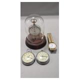 (3) Pocket Watches & (1) Men's Watch