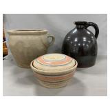 Handled Cowden Stoneware Crock, GlazedJug, McCoy