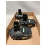(3) DeWalt 18V Batteries