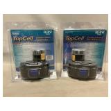 (2) New Top Cell Cordless Power Tool Batteries