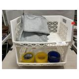 Stacking Storage Bins With Fiberglass Wheels