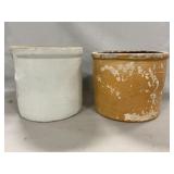 Pair Of Stoneware Crocks Including (1) Cowden
