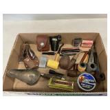Lot With Pipes, Lighters, Towle Pipe Rest,