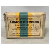 (20) Rounds Of Military .30 M2 Ammo