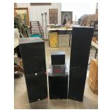 (2) JBL, (4) Emerson, (1) Auvio Speakers