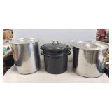 (2) Stock Pots & (1) Blancher