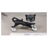 (1) Cast Iron Black Cat Doorstop