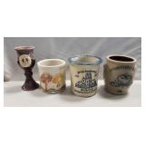 (4) Assorted Stoneware Pieces (Review Photos)