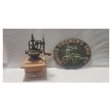 (1) Vintage Cast Iron United Firemen's Insurance