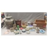 Tray Lot Of Assorted Vintage Tins & More