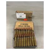 (20) Rounds Of Factory 5.56/223 Ball FMJ Ammo,