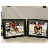 Signed Photos Of Ron Hextall & Marian Hossa
