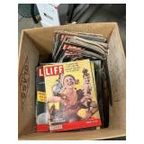 Box Lot Of Vintage Life Magazines