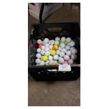 Plastic Crate Of Assorted Golf Balls (Count