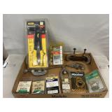 Lot With Riveter & Rivets, Locks, Tire