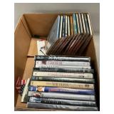 Box Lot With CDï¿½s & DVDï¿½s