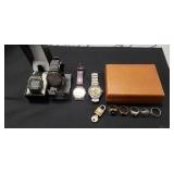 (4) Men's Watches, (5) Men's Rings & More
