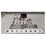 Assorted Foreign Coins, Assorted Silver Plated