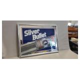 (1) Framed Mirrored 'Silver Bullet Coors Light'