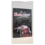 (1) Metal Sign 'Coors Light' Beer Advertising