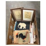 Box Lot Of Local Residentï¿½s Art Work, Sketches