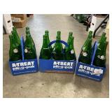 Vintage Canada Dry Bottles In (3) Plastic