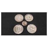 (1) Silver U.S. 1951 Franklin Half Dollar Coin