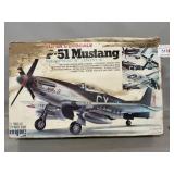 P-51 Mustang Model Kit Box With Asst. Parts,