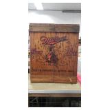 (1) Wooden Beer Advertising Cabinet