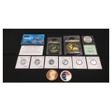 (9) 1943 'Steel' Wheat Pennies & (5) Additional